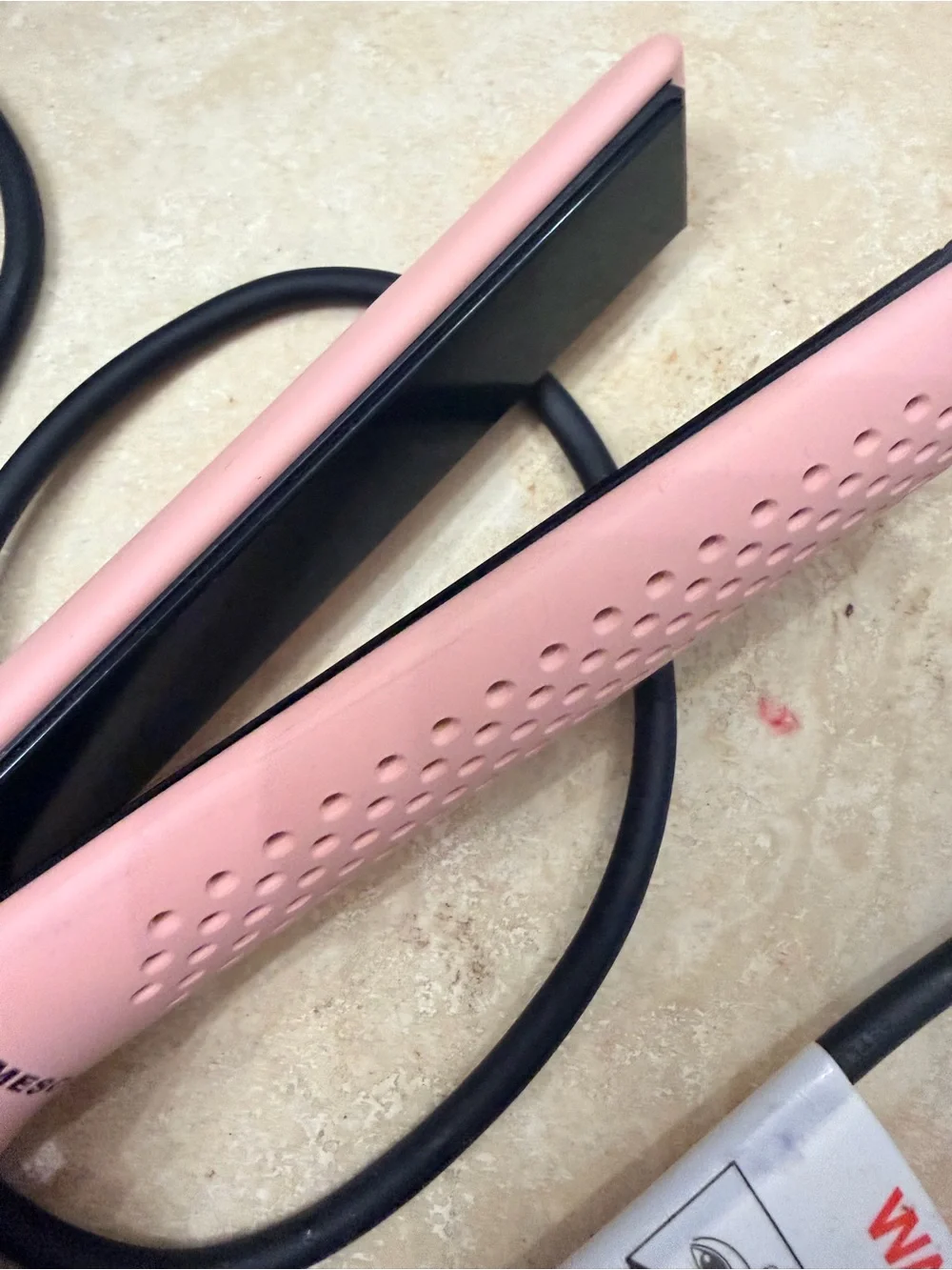 Pink Ceramic Hair Straightener - Lightweight Flat Iron